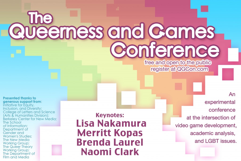 Queerness and Games Conference 2014 poster